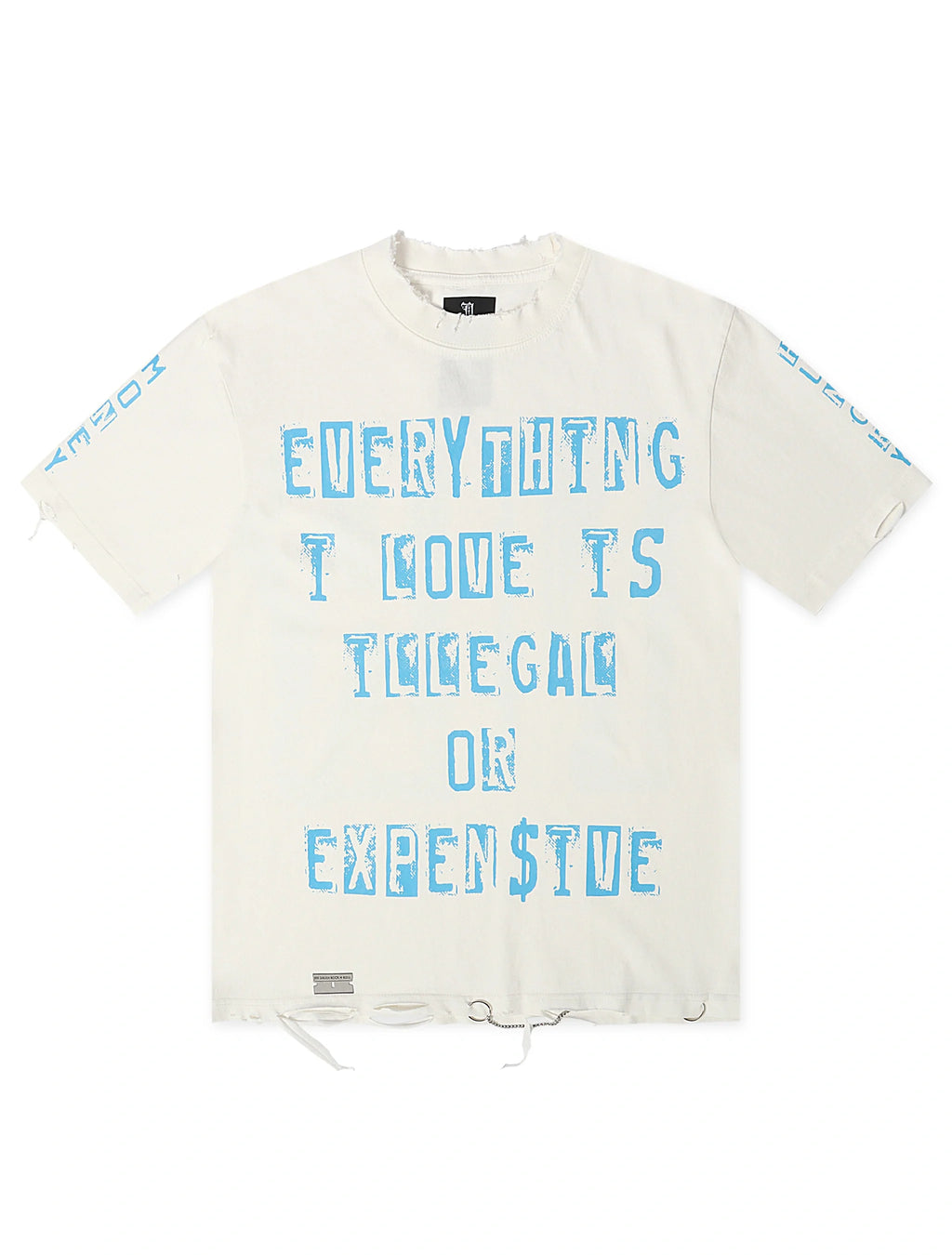 November Reign Everything I Love Hand Shredded Tee