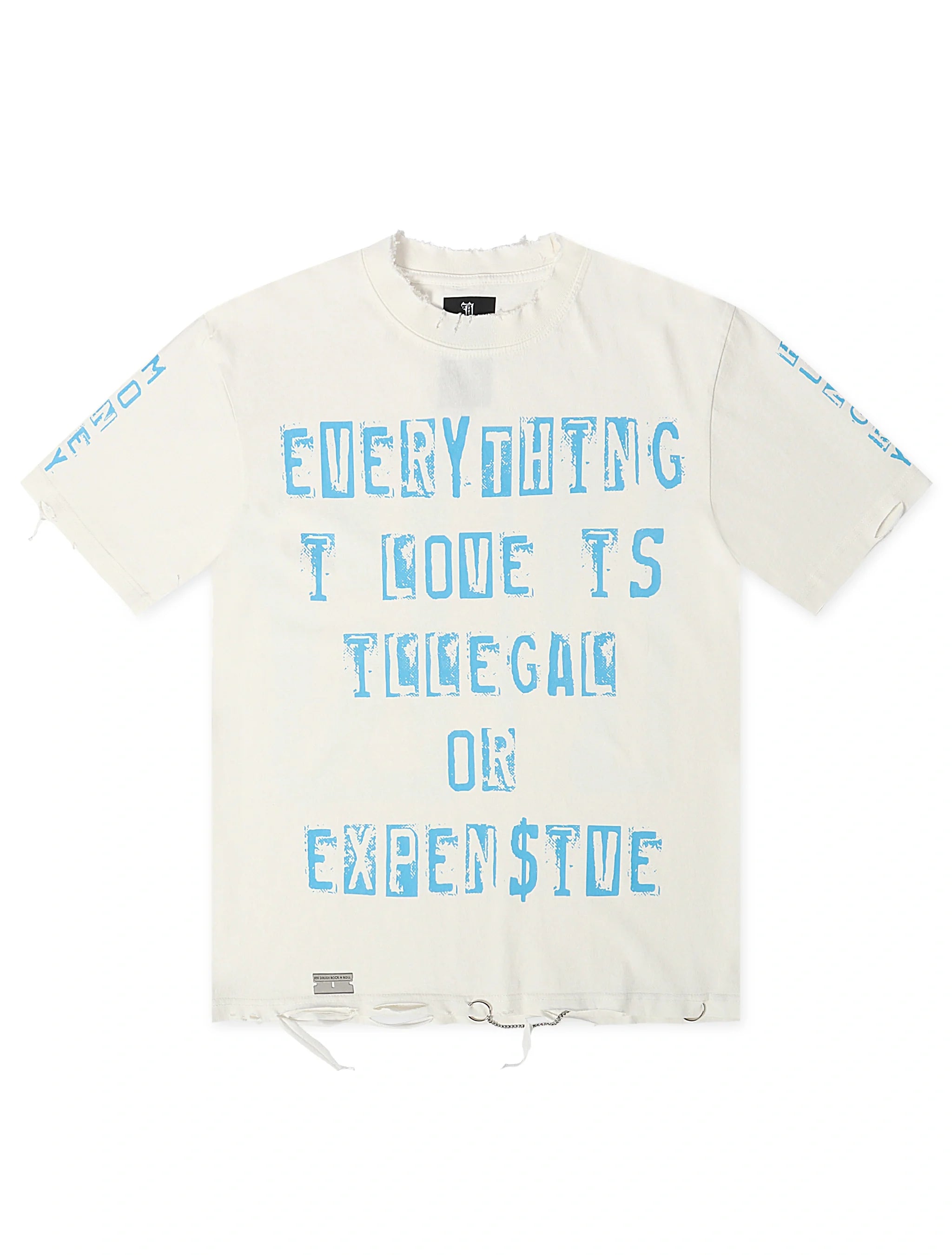 November Reign Everything I Love Hand Shredded Tee